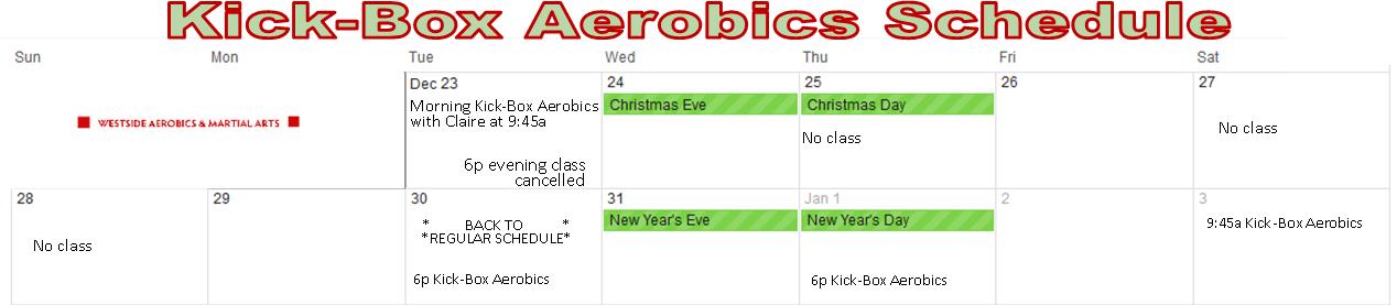 Dec.Jan Schedule 14.15